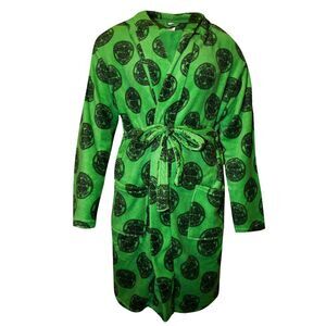 Celtic FC Unisex Adult Bathrobe / Green/Black